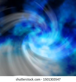 Light BLUE vector backdrop with cumulus. Gradient illustration with colorful sky, clouds. Colorful pattern for appdesign.