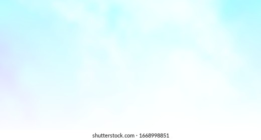Light BLUE vector backdrop with cumulus. Colorful illustration with abstract gradient clouds. Template for landing pages.