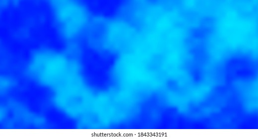 Light BLUE vector backdrop with cumulus. Abstract colorful clouds on gradient illustration. Template for landing pages.