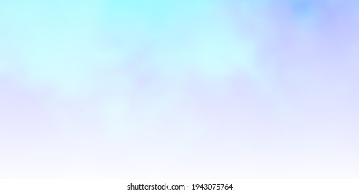 Light BLUE vector backdrop with cumulus. Abstract colorful clouds on gradient illustration. Template for landing pages.