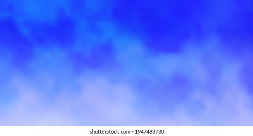 Light BLUE vector backdrop with cumulus. Shining illustration with abstract gradient clouds. Template for websites.