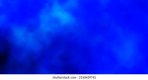 Light BLUE vector backdrop with cumulus. Gradient illustration with colorful sky, clouds. Colorful pattern for appdesign.