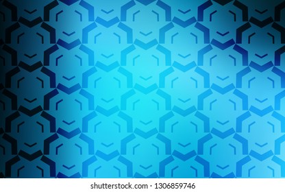 Light BLUE vector backdrop with curved lines. A completely new colorful illustration in simple style. Abstract style for your business design.