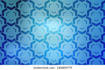 Light BLUE vector backdrop with curved lines. A completely new colorful illustration in simple style. A new texture for your  ad, booklets, leaflets.