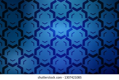 Light BLUE vector backdrop with curved lines. A circumflex abstract illustration with gradient. Colorful wave pattern for your design.