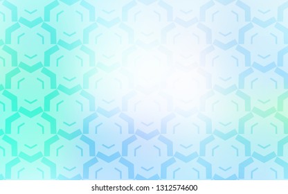 Light BLUE vector backdrop with curved lines. Colorful illustration in simple style with gradient. Abstract design for your web site.
