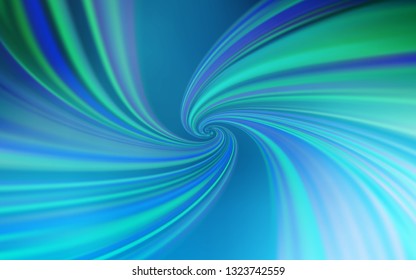 Light BLUE vector backdrop with curved lines. Colorful geometric sample with gradient lines.  Template for cell phone screens.
