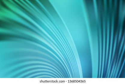 Light BLUE vector backdrop with curved lines. Glitter abstract illustration with wry lines. Abstract style for your business design.