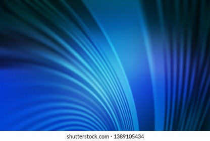 Light BLUE vector backdrop with curved lines. Shining colorful illustration in simple style. Template for cell phone screens.