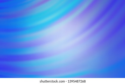 Light BLUE vector backdrop with curved lines. A circumflex abstract illustration with gradient. A completely new template for your design.