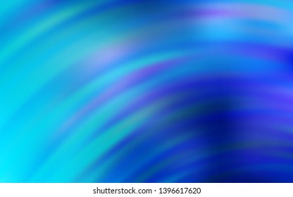 Light BLUE vector backdrop with curved lines. Glitter abstract illustration with wry lines. A completely new template for your design.