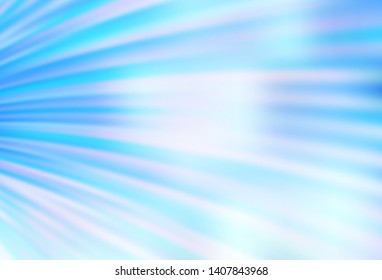 Light BLUE vector backdrop with curved lines. Shining colorful illustration in simple style. Colorful wave pattern for your design.