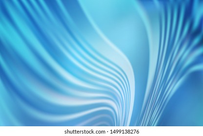 Light BLUE vector backdrop with curved lines. Shining colorful illustration in simple style. A completely new design for your business.