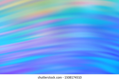 Light BLUE vector backdrop with curved lines. Modern gradient abstract illustration with bandy lines. A new texture for your  ad, booklets, leaflets.