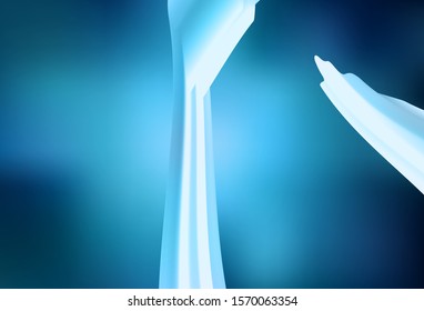 Light BLUE vector backdrop with curved lines. A sample with colorful lines, shapes. Colorful wave pattern for your design.