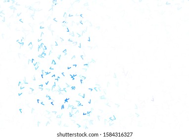 Light BLUE vector backdrop with curved lines. An elegant bright illustration with gradient. A completely new template for your design.