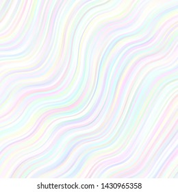 Light BLUE vector backdrop with curves. Abstract illustration with bandy gradient lines. Pattern for commercials, ads.