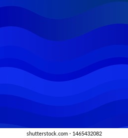 Light BLUE vector backdrop with curves. Colorful illustration with curved lines. Pattern for ads, commercials.