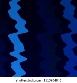 Light BLUE vector backdrop with curves. Colorful geometric sample with gradient curves.  Pattern for commercials, ads.