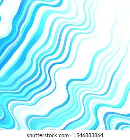Light BLUE vector backdrop with curves. Illustration in abstract style with gradient curved.  Best design for your posters, banners.