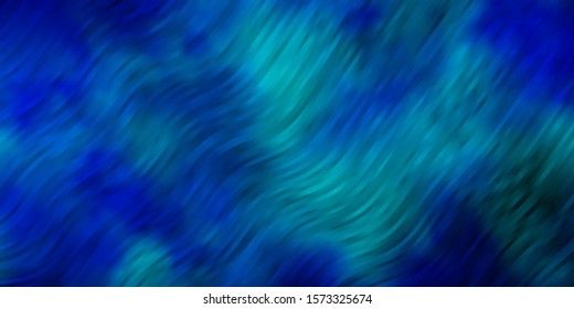 Light BLUE vector backdrop with curves. Abstract gradient illustration with wry lines. Pattern for booklets, leaflets.