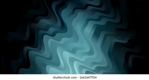 Light BLUE vector backdrop with curves. Colorful geometric sample with gradient curves.  Best design for your posters, banners.
