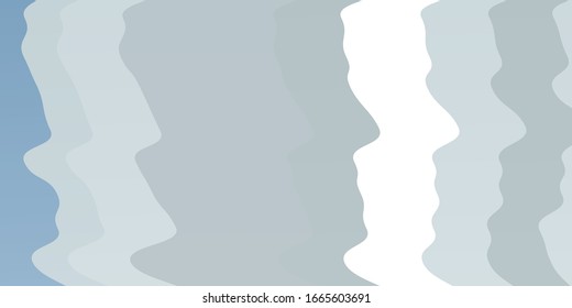 Light BLUE vector backdrop with curves. Illustration in abstract style with gradient curved.  Pattern for commercials, ads.