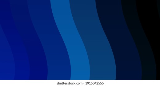 Light BLUE vector backdrop with curves. Colorful illustration, which consists of curves. Pattern for ads, commercials.