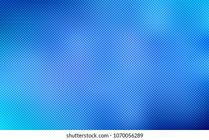Light BLUE vector backdrop with dots. Modern abstract illustration with colorful water drops. Pattern can be used as texture of wallpapers.