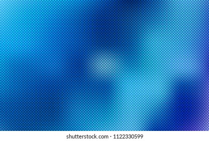 Light BLUE vector backdrop with dots. Blurred bubbles on abstract background with colorful gradient. Pattern can be used for futuristic ad, booklets.