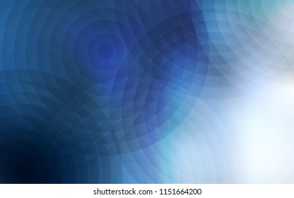 Light BLUE vector backdrop with dots. Blurred decorative design in abstract style with bubbles. Pattern can be used for ads, leaflets.