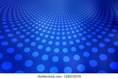 Light BLUE vector backdrop with dots. Modern abstract illustration with colorful water drops. Pattern can be used for futuristic ad, booklets.