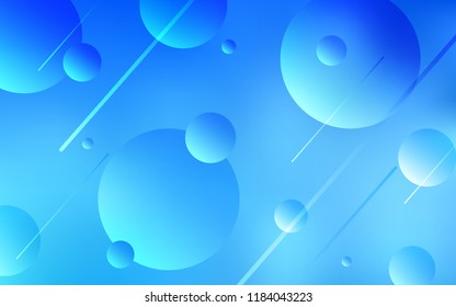 Light BLUE vector backdrop with dots. Beautiful colored illustration with blurred circles in nature style. Pattern can be used for ads, leaflets.