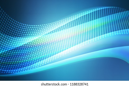 Light BLUE vector backdrop with dots and lines. Design with connection of dots and lines on colorful background. Design for textile, fabric, wallpapers.