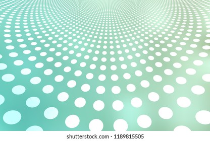 Light BLUE vector backdrop with dots. Glitter abstract illustration with blurred drops of rain. Pattern can be used as texture of wallpapers.