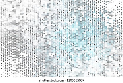 Light BLUE vector backdrop with dots. Blurred bubbles on abstract background with colorful gradient. Pattern for beautiful websites.