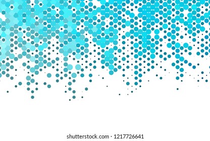 Light BLUE vector backdrop with dots, spots. Modern abstract illustration with colorful water drops. Pattern for beautiful websites.