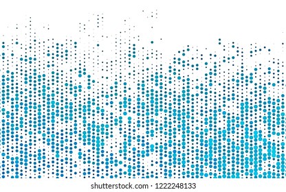 Light BLUE vector backdrop with dots. Blurred bubbles on abstract background with colorful gradient. Pattern for ads, leaflets.