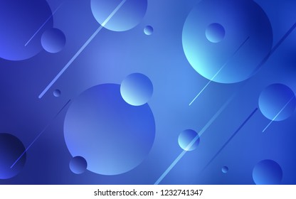 Light BLUE vector backdrop with dots. Modern abstract illustration with colorful water drops. New design for ad, poster, banner of your website.