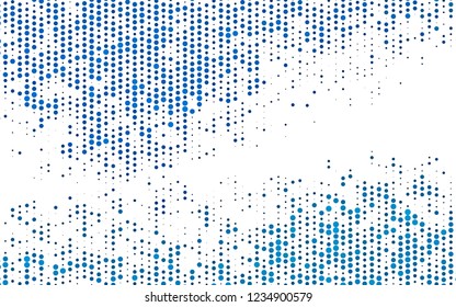 Light BLUE vector backdrop with dots. Abstract illustration with colored bubbles in nature style. Pattern for beautiful websites.