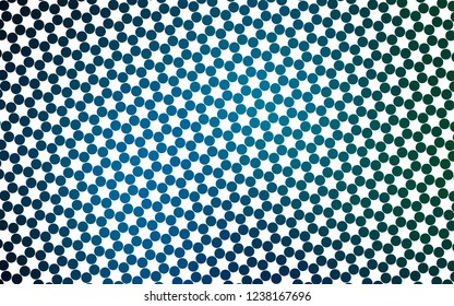 Light BLUE vector backdrop with dots. Blurred bubbles on abstract background with colorful gradient. Design for business adverts.