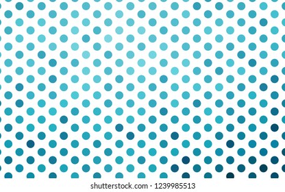 Light BLUE vector backdrop with dots. Glitter abstract illustration with blurred drops of rain. Pattern of water, rain drops.