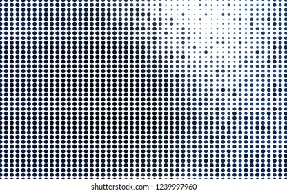 Light BLUE vector backdrop with dots. Illustration with set of shining colorful abstract circles. Pattern for ads, leaflets.