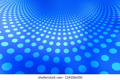 Light BLUE vector backdrop with dots. Glitter abstract illustration with blurred drops of rain. Completely new template for your brand book.