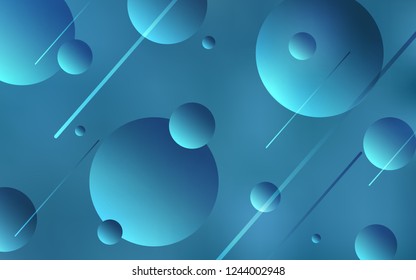 Light BLUE vector backdrop with dots. Beautiful colored illustration with blurred circles in nature style. Pattern can be used for beautiful websites.