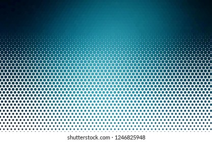 Light BLUE vector backdrop with dots. Illustration with set of shining colorful abstract circles. Design for business adverts.