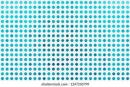 Light BLUE vector backdrop with dots. Blurred decorative design in abstract style with bubbles. Design for posters, banners.