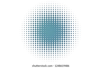 Light BLUE vector backdrop with dots. Illustration with set of shining colorful abstract circles. Pattern of water, rain drops.