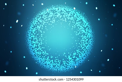 Light BLUE vector backdrop with dots. Modern abstract illustration with colorful water drops. Design for your business advert.