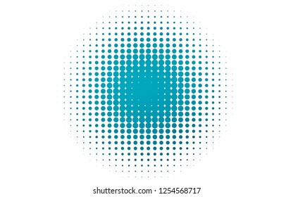 Light BLUE vector backdrop with dots. Beautiful colored illustration with blurred circles in nature style. Pattern for ads, booklets.